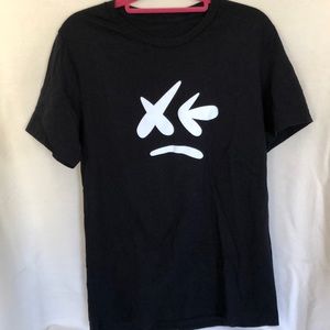 Soft Black T-Shirt - Cannabis related  size small. No label